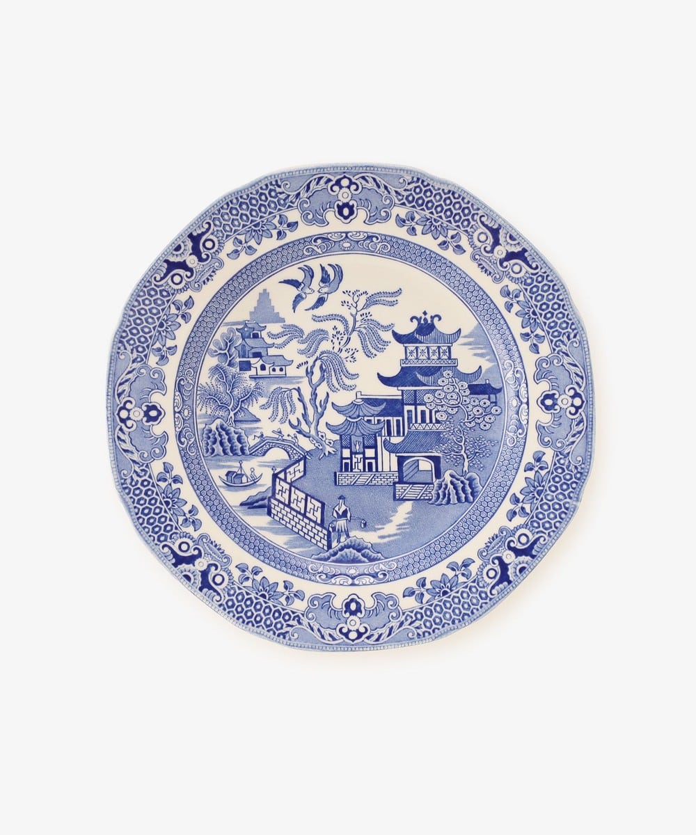マグカップ・カップ＆ソーサー プレート 19cm/トーキーブルーウィロー/Burleigh