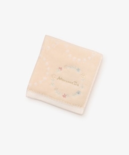 小花刺繍ミニタオル