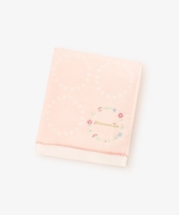小花刺繍フェイスタオル
