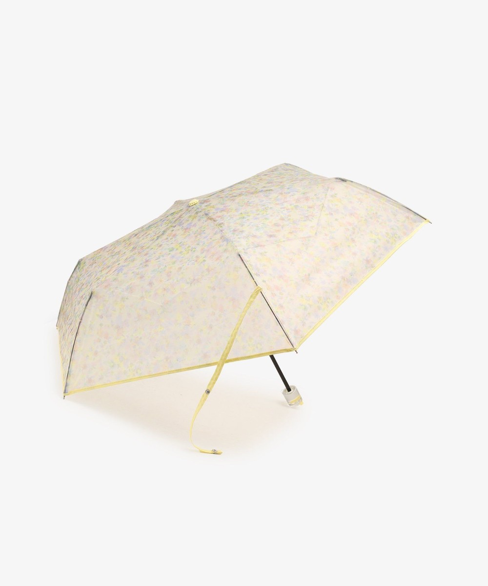 雨傘 小花クリア折りたたみ傘 雨傘