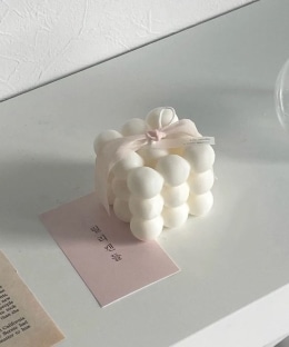 キューブキャンドル/Lily candle