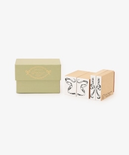 リボンスタンプセット/gobe stamp