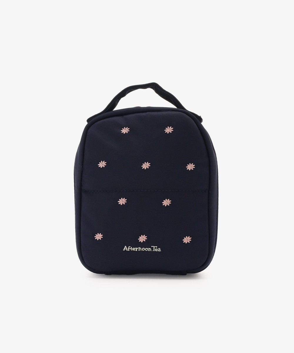 ポーチ・ティッシュポーチ・巾着 フラワー刺繍そのままメイクポーチ