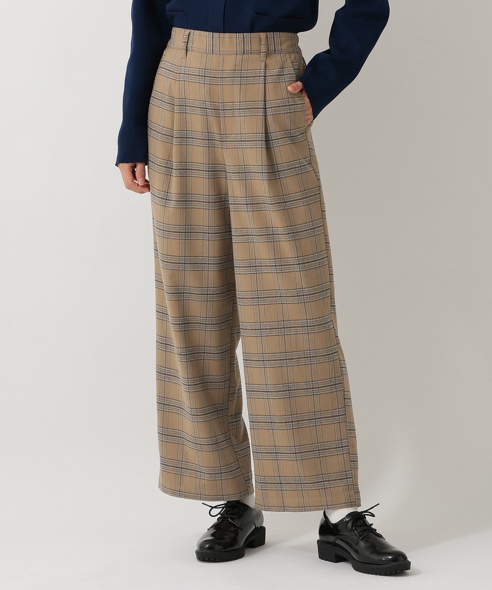 パンツ・スカート チェックタックパンツ