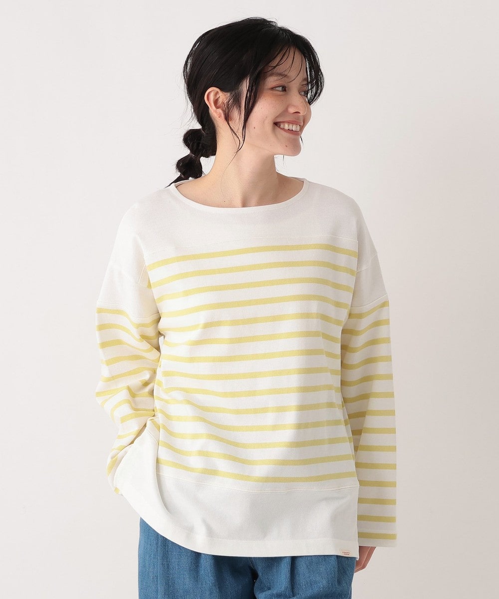 Tシャツ・カットソー MON JOURNALパネルボーダープルオーバー