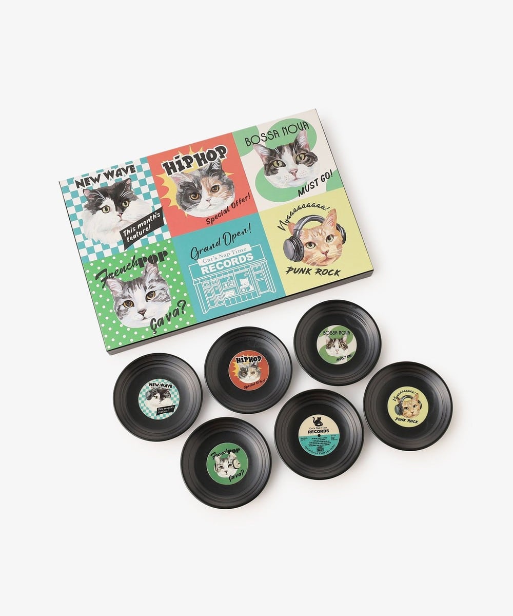 プレート・皿 【オンラインストア限定】レコード型ミニプレート6枚セット/Cat's NapTime