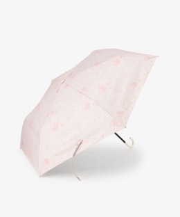 遮光率100% UVカット率100%生地使用 シアーフラワー晴雨兼用折りたたみ傘 日傘