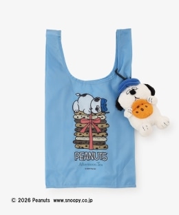 【再販売/オンラインストア限定】ぬいぐるみケース付きショッピングバッグ/PEANUTS