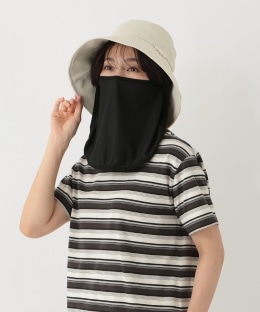 遮光フェイスカバー付パールUVハット
