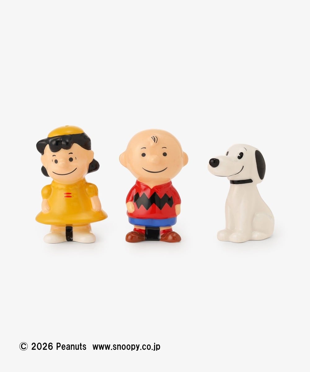 まな板・キッチンツール ソルト&ペッパー&フラワーベース 3点セット/PEANUTS