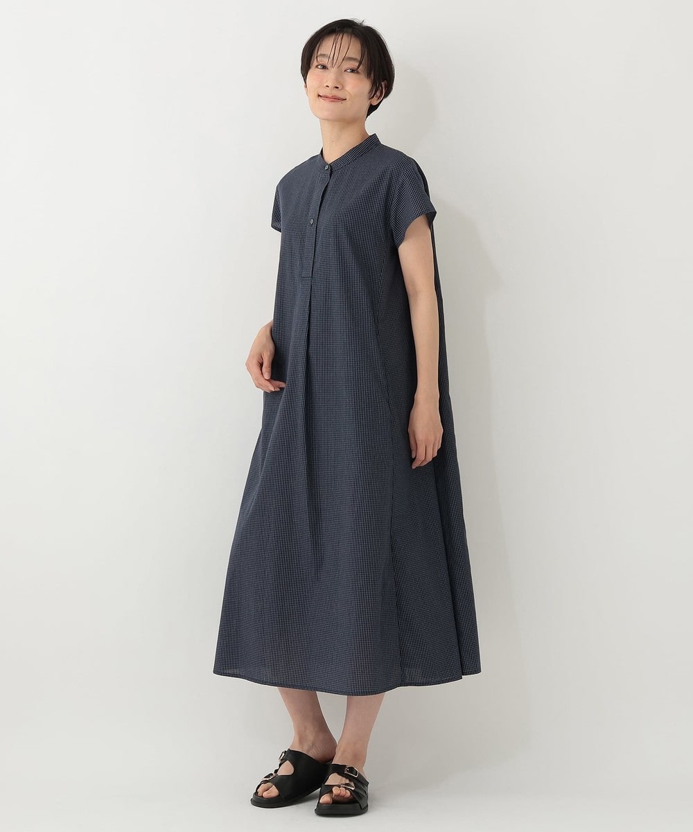 ワンピース チェックフレアワンピース